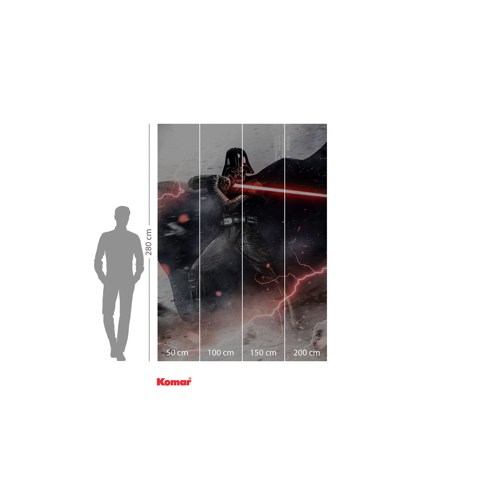 Vlies-Fototapete STAR WARS VADER DARK FORCES - 200x280 cm