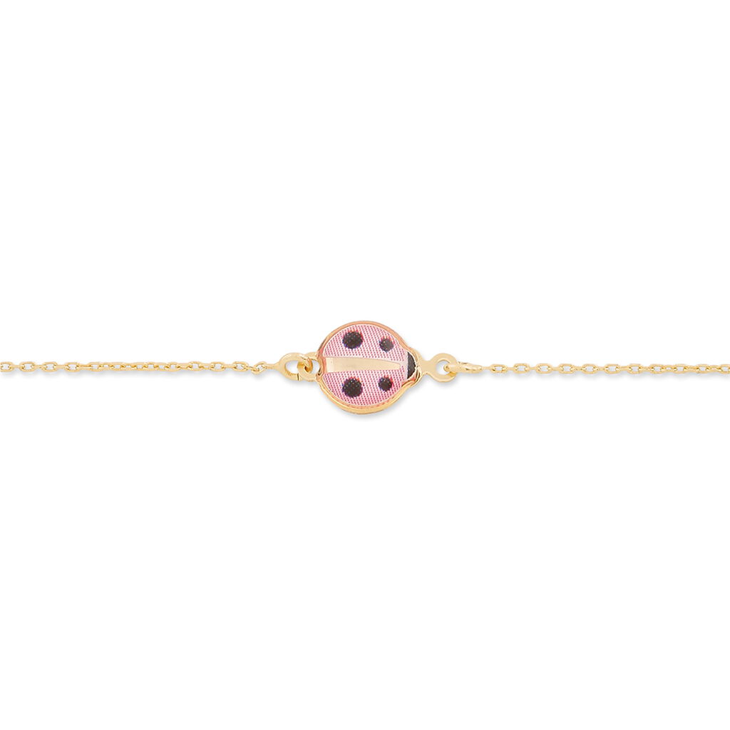 Bracelet Helidie Coccinelle Or Jaune