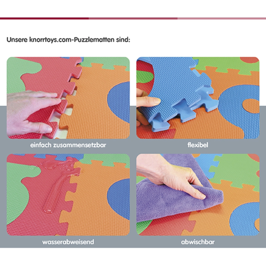 knorr toys® Puzzlematte Fahrzeuge 10 tlg.