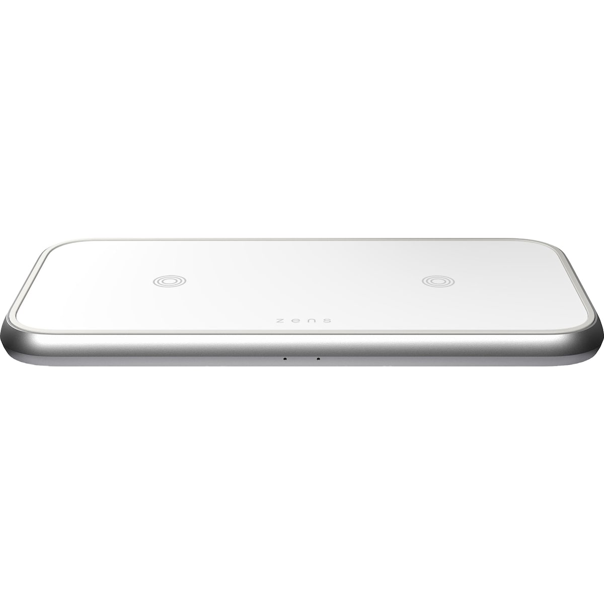 Zens Aluminium Dual trådløs lader (hvit)