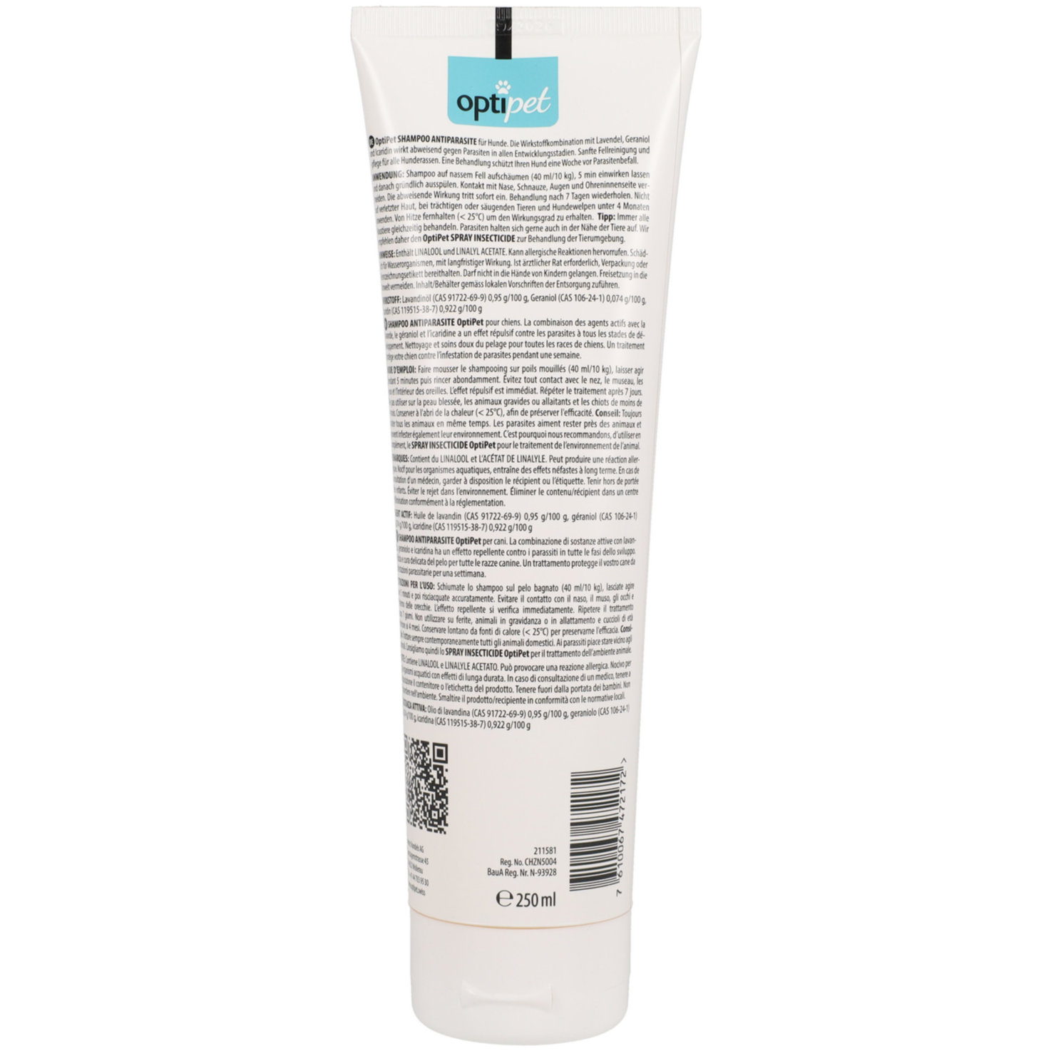 OptiPet Antiparasite Shampoo