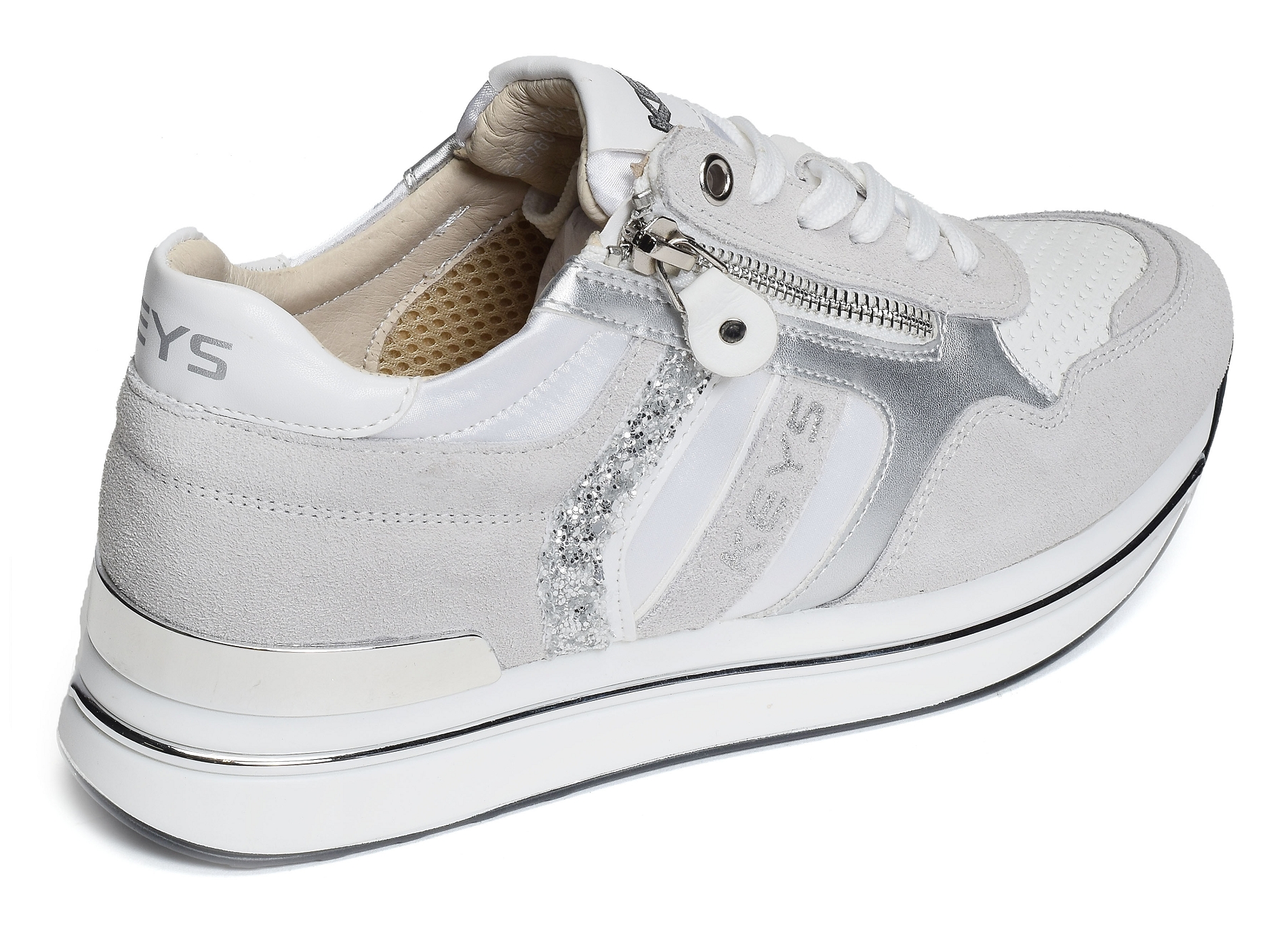 Flange blanc argent