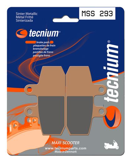Plaquettes de freins Tecnium Maxi Scooter métal fritté - MSS293