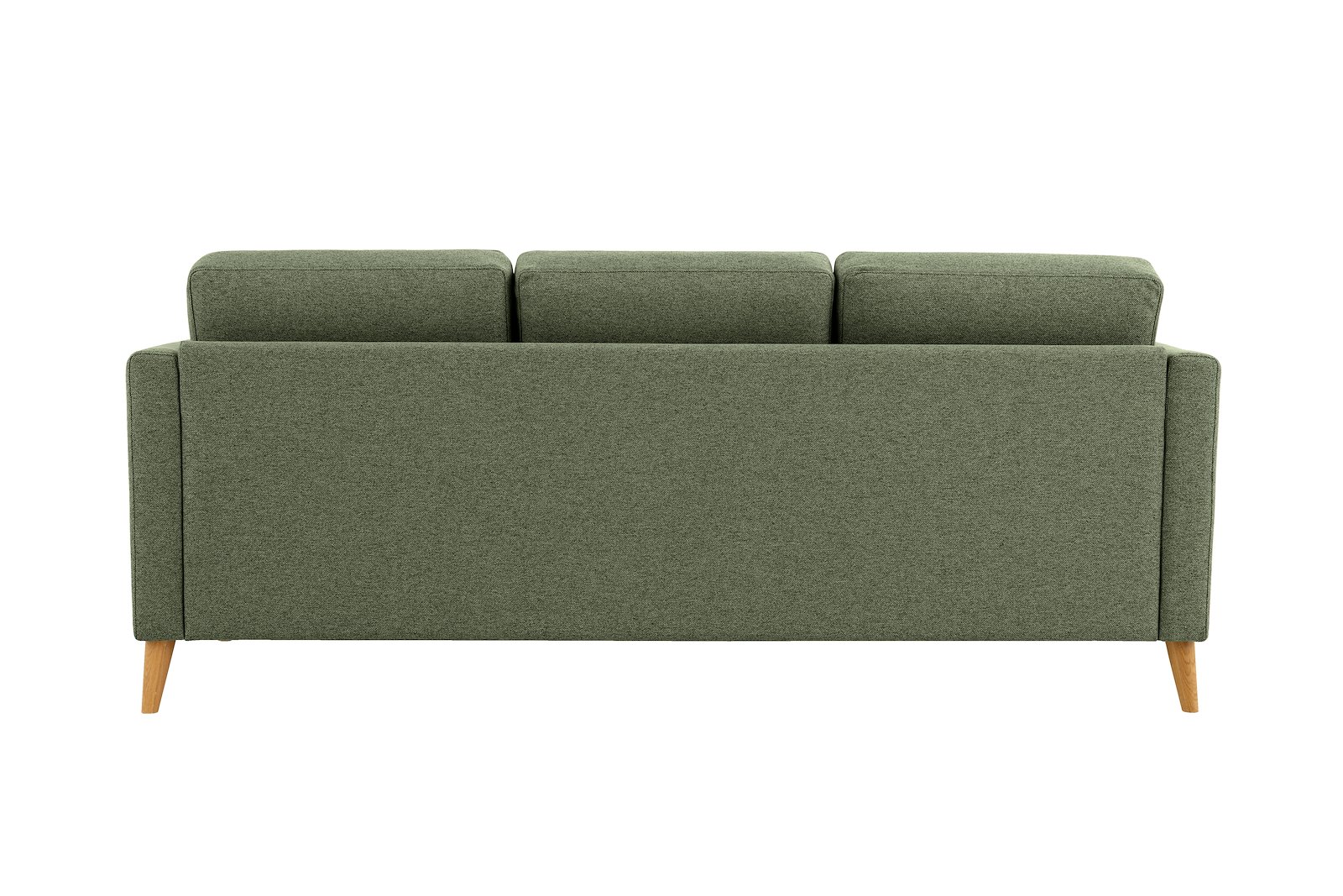 Eden 3-seter sofa Tekstil Neve 17/2 Dark Green med ben i eik natur (15137).