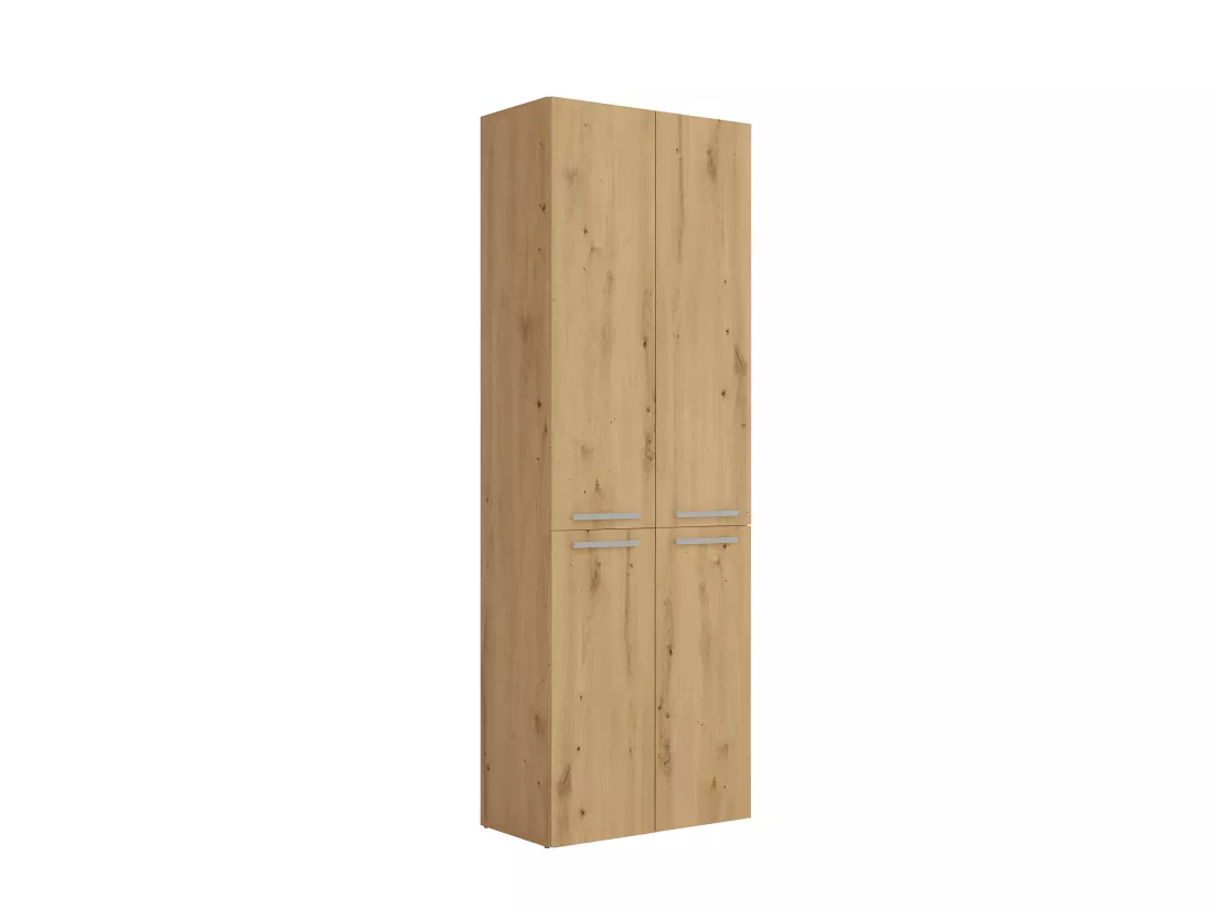 ELLOS - Armoire de salle de bain 2 paniers à ligne - Rangement sdb - 174x60x30 - Meuble colonne