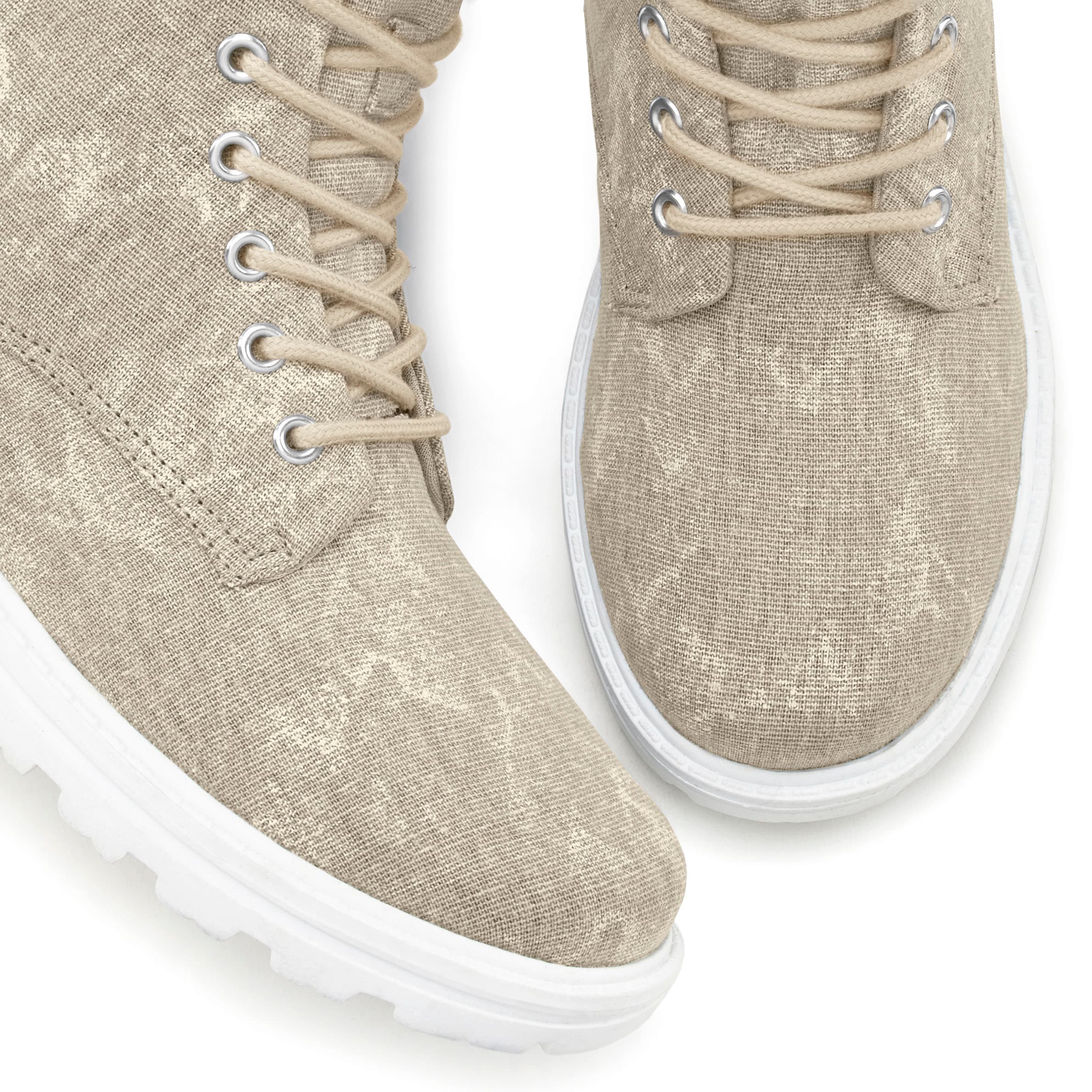 LASCANA Stiefelette  zum Schnüren, modische Optik im Combat Look, Reissverschluss-Boots