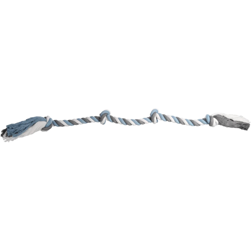 Jouet corde xxl avec 4 nœuds bleu ø 12 cm x 150 cm pour chien