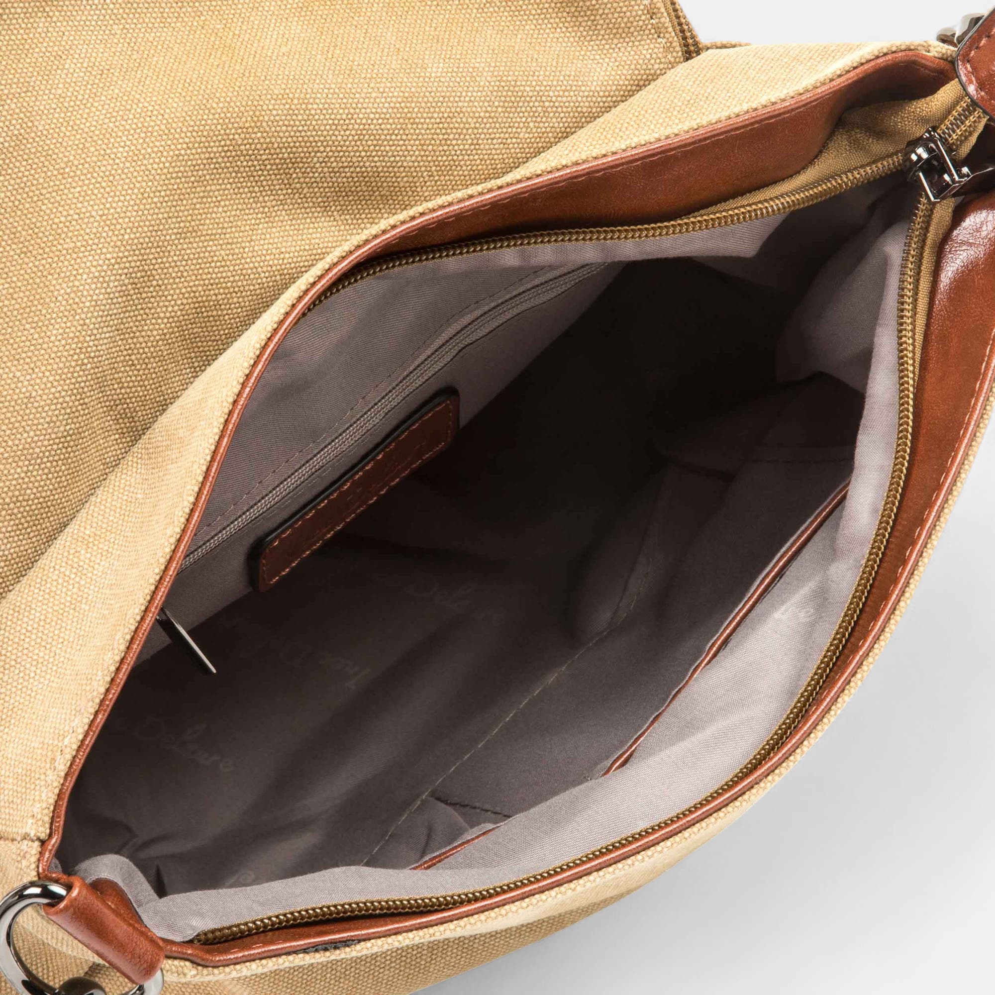 Sac bandoulière camel