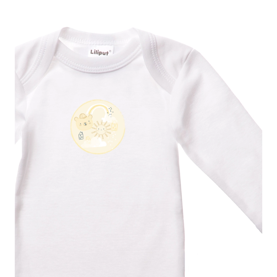 Liliput Amineckbody 2er-Pack Löwe und Frontprint weiß, gelb