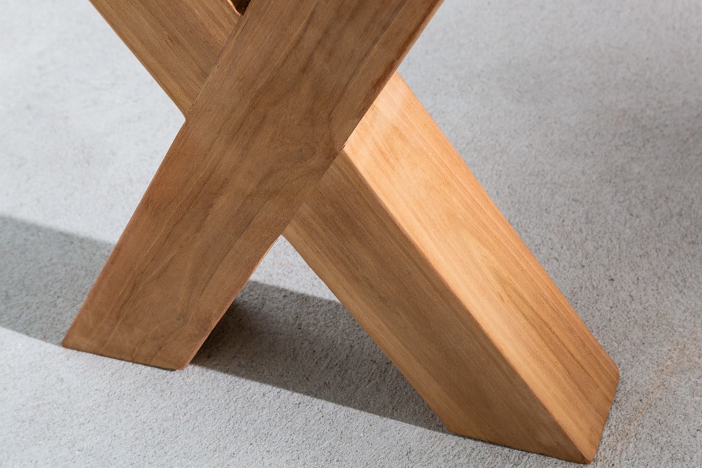 riess-ambiente Gartenbank EMPIRE TEAK - 220cm Sitzbank Teakholz wetterfest