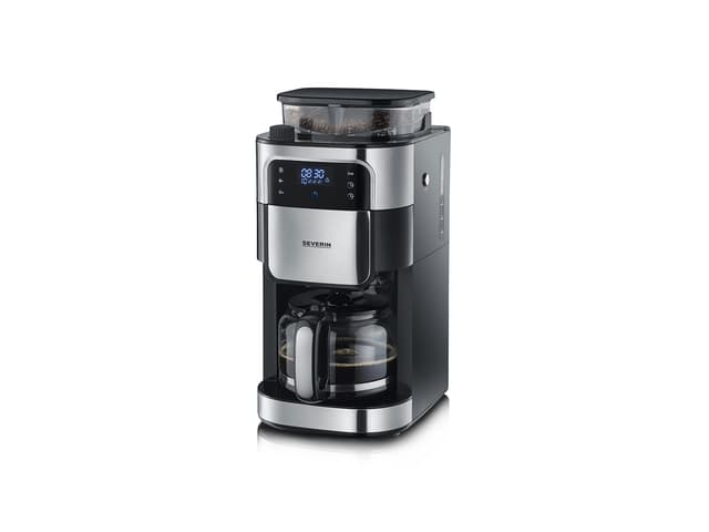 Severin Kaffemaskine m. kværn 1000 watt Stål/Sort