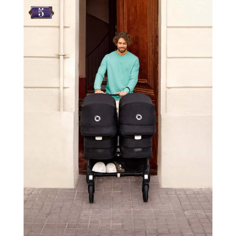bugaboo Zwillingswagen Donkey 5 Twin Complete BlackForest Green