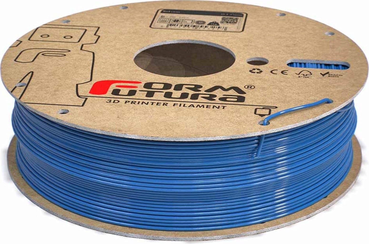 FormFutura  EasyFil PET Light Blue, 1,75 mm / 750 g    PET-Filament mit hoher Dichte, Härte & Steifigkeit