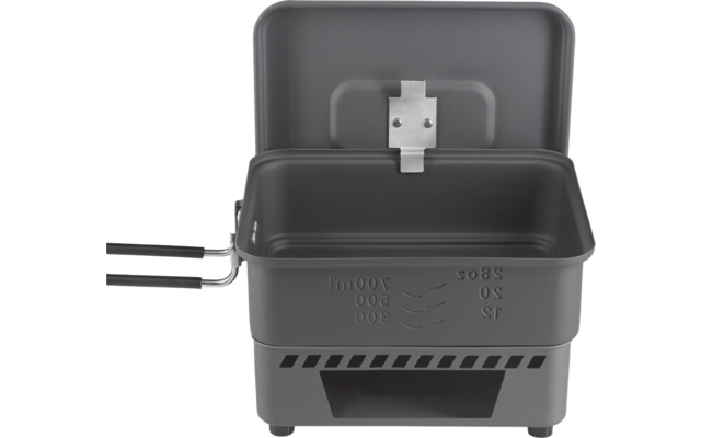 Esbit Trockenbrennstoff Kochset 1100 ml hardanodisiertes Aluminium