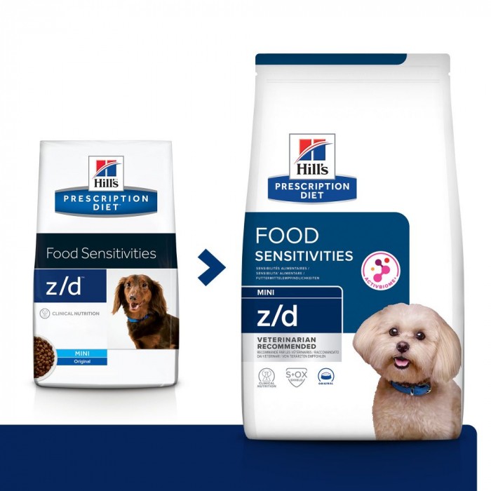 HILL'S Prescription Diet z/d Food Sensitivities Mini - Croquettes pour chien
