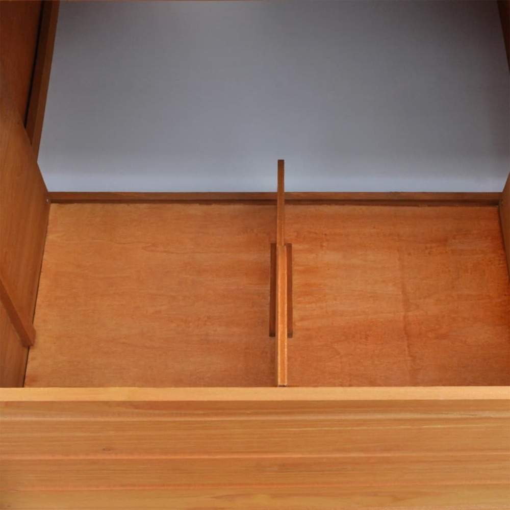 Poulailler d'extérieur avec 1 nichoir 192 x 75 x 103 cm bois marron et vert
