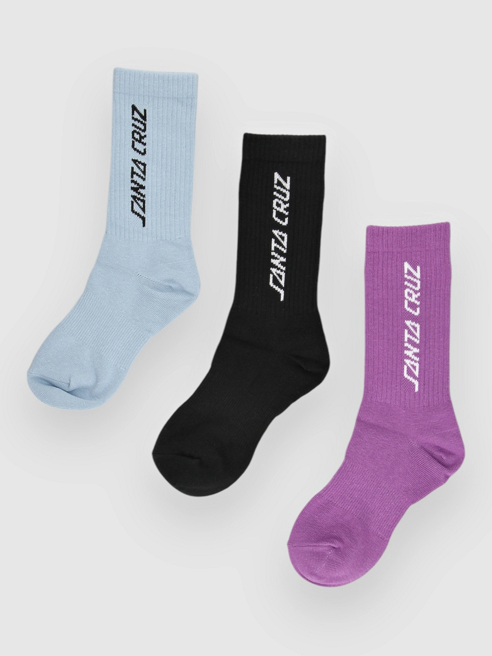 Santa Cruz Strip Socks 3Pk Socks assorted