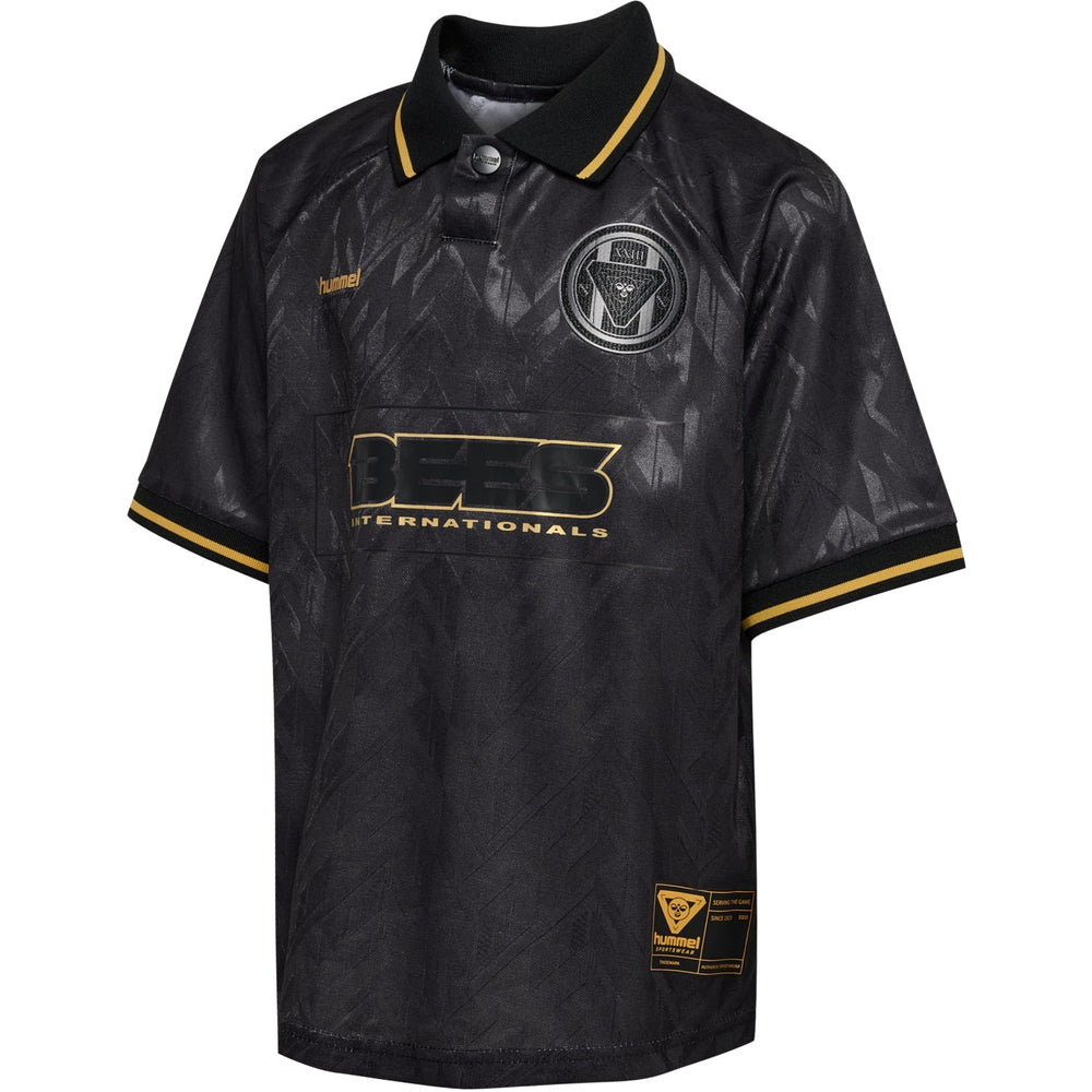 Køb Hummel Black Jr Loose Bay Soccer Jersey S/S