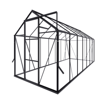 Royal Well Kate V kweekkas aluminium zwart 8,33 m²