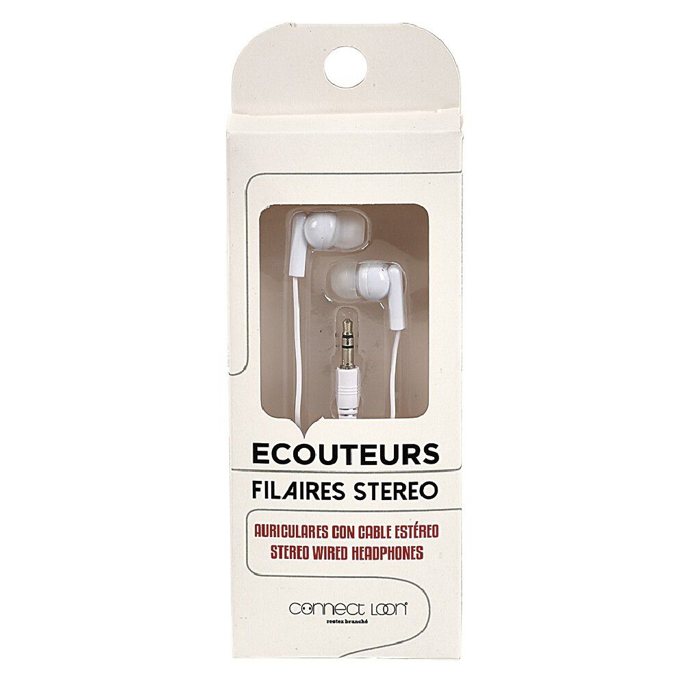 Écouteur filaire intra auriculaire L. 120 cm