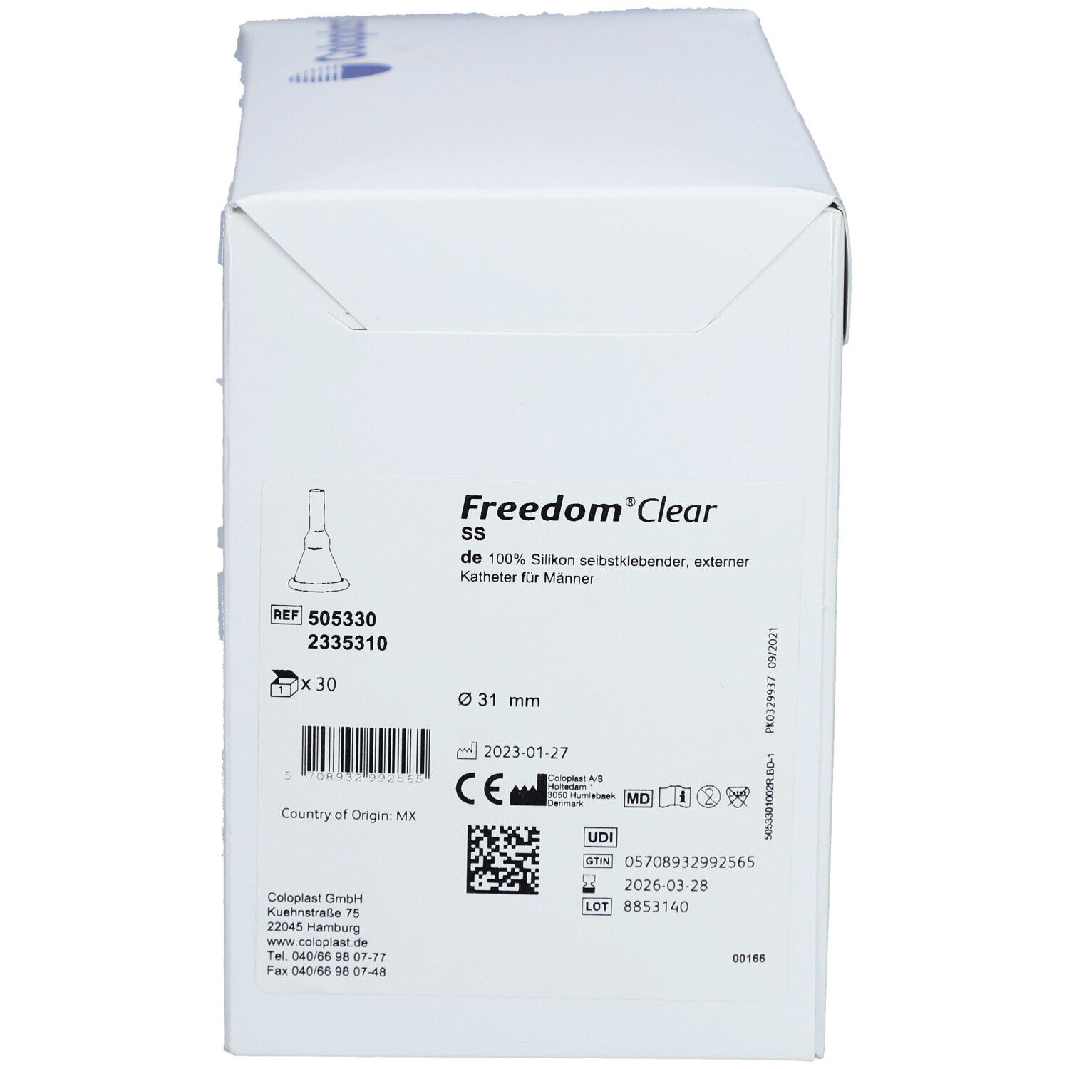 Freedom Clear® Kondom-Urinal 31mm x 5cm