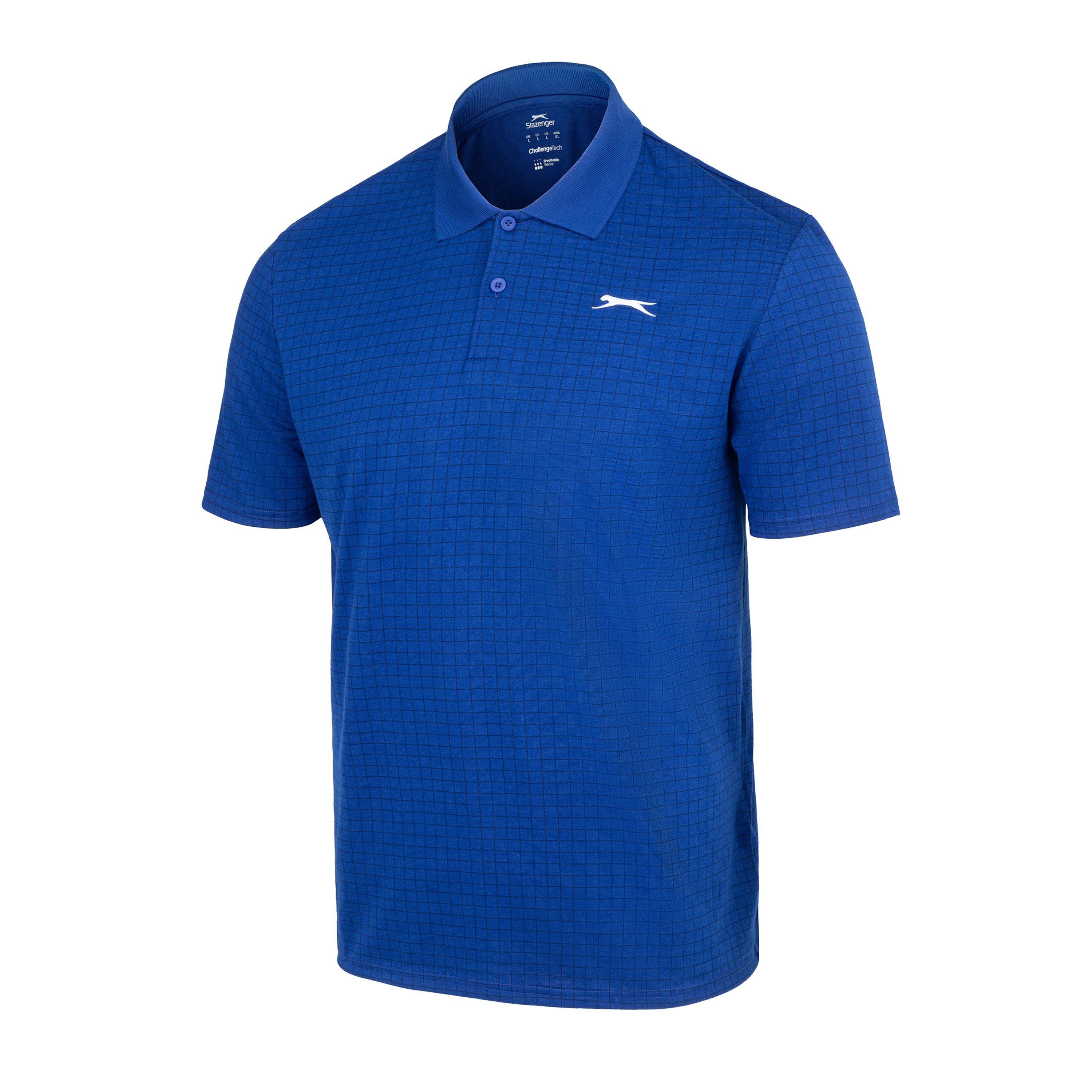 Slazenger Check Golf Polo Mens