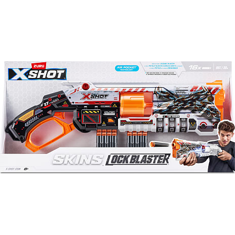 X-Shot Skins Lock Blaster med 16 pile