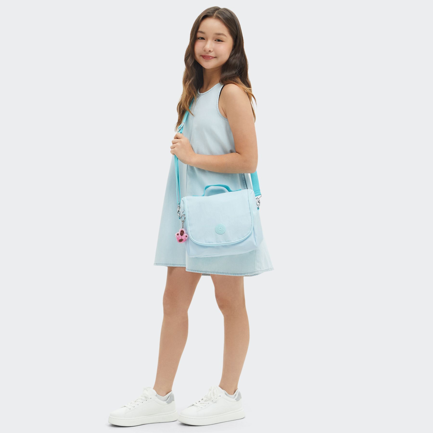 NEW KICHIROU Grand Sac Repas Isotherme avec Manchon pour Valise - Blue Sky Metallic
