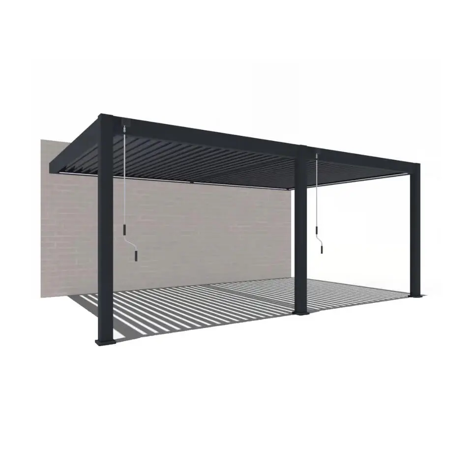 Orion Premium overkapping muur 400 x 800 cm antraciet