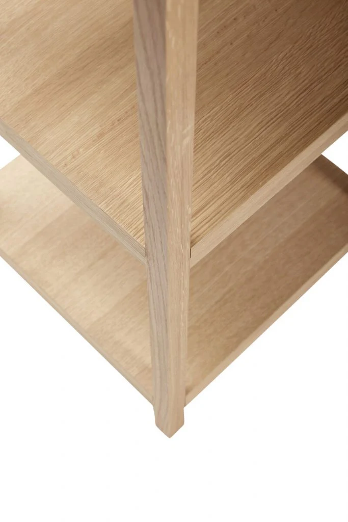 Hübsch  Reol m/5 hylder egetræ - H:180cm.