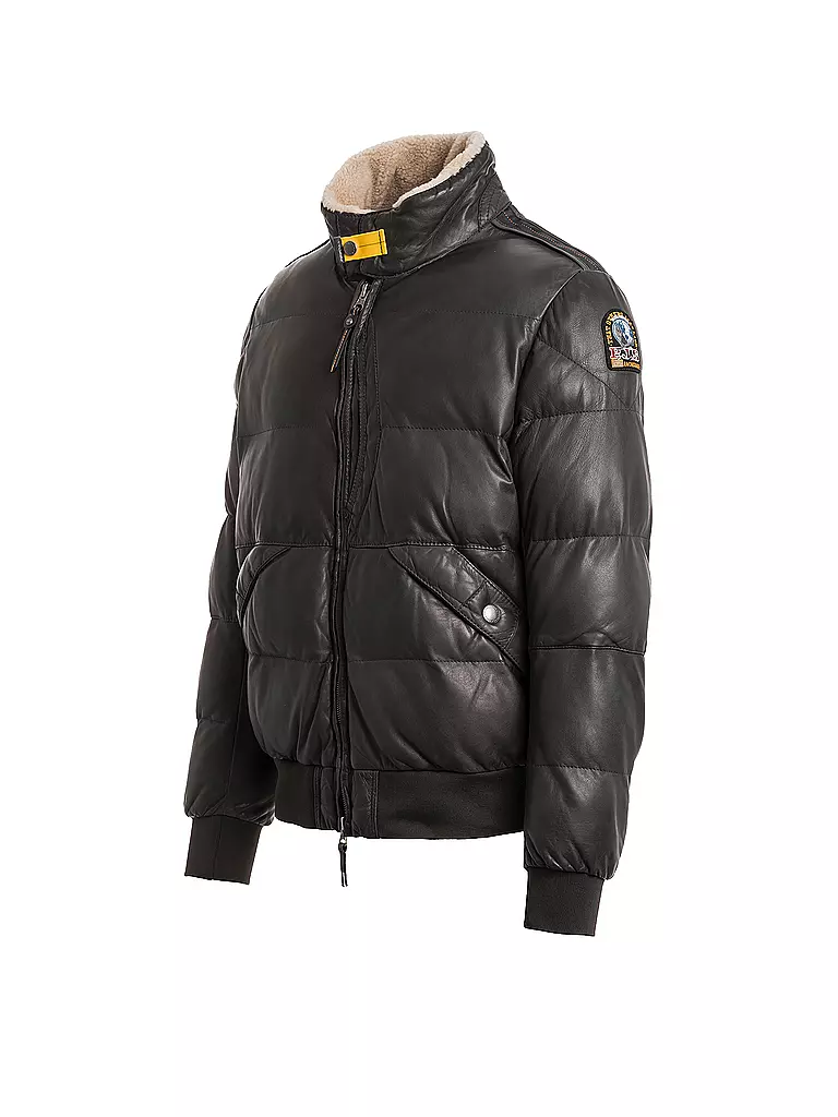 PARAJUMPERS Lederjacke ALF grau