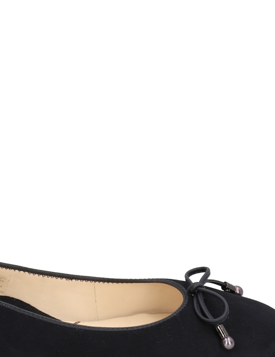 Veloursleder Ballerina