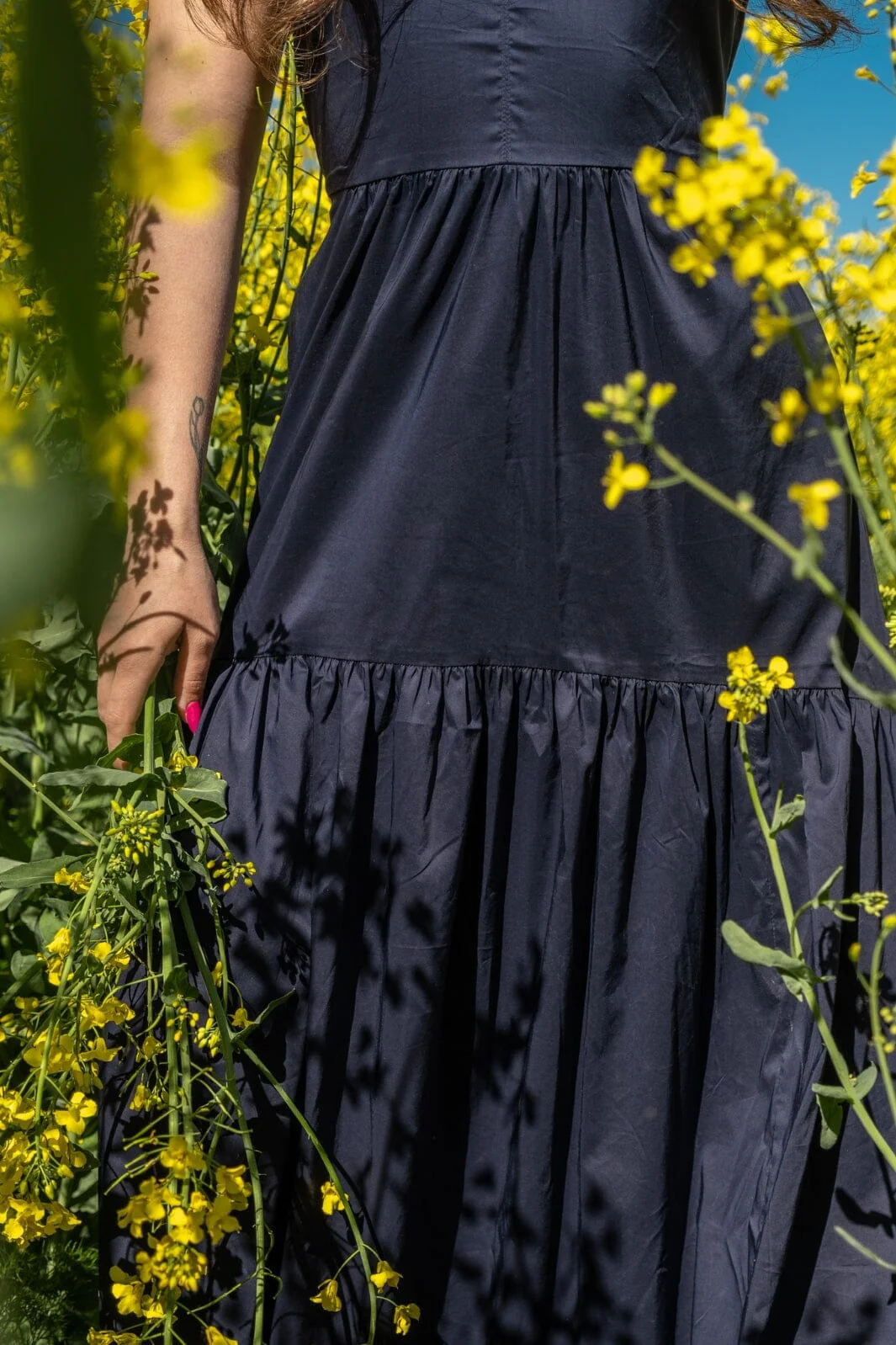 Neo Noir Eysha Poplin Dress navy