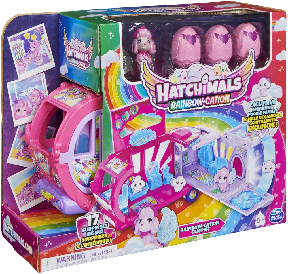 PLAYSET CAMPING CAR ARC-EN-CIEL FAMILLE SURPRISE