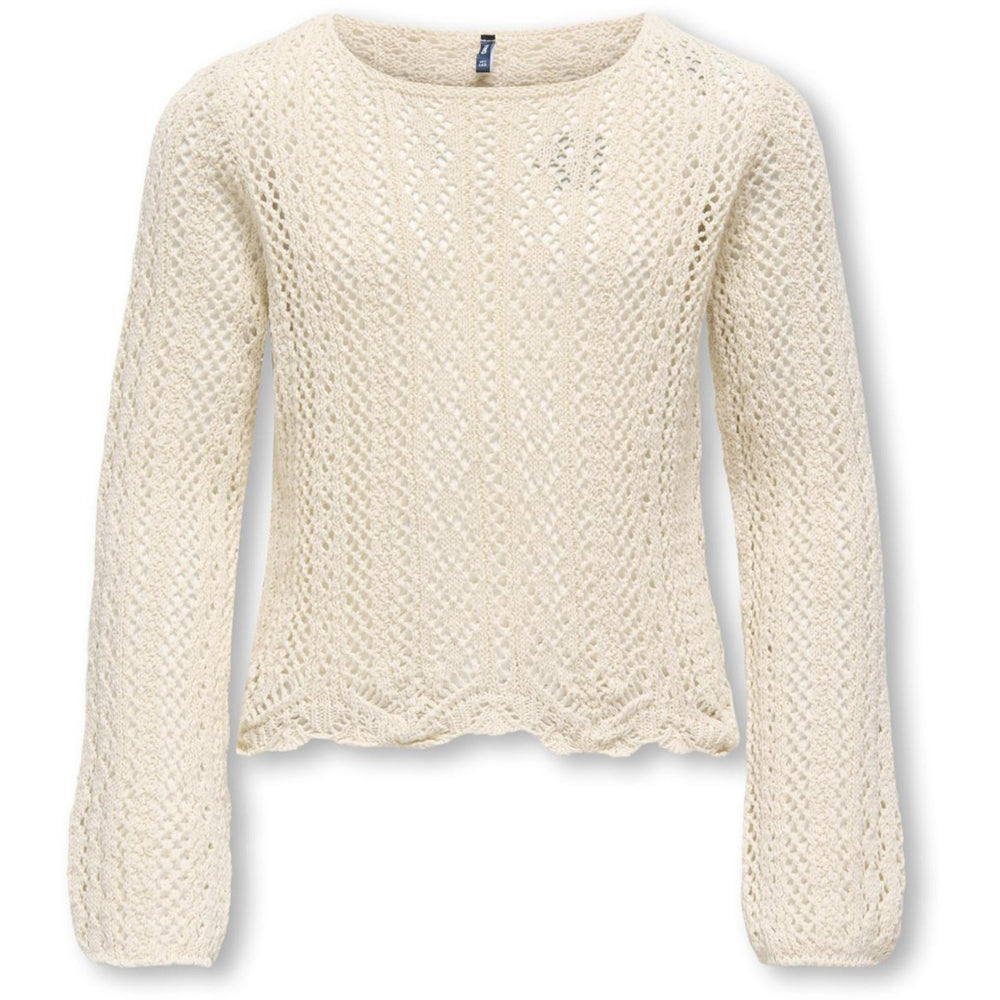Køb kids ONLY Ecru Kognola Wa Life L/S Pullover Knt