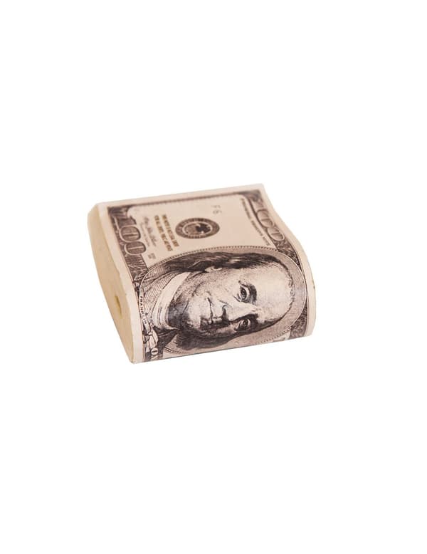 Bunt med dollarsedler. Size-Standard