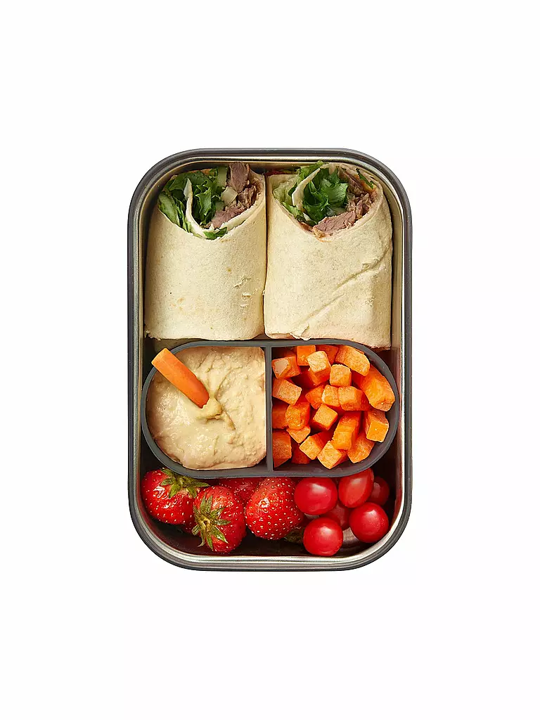 BLACK+BLUM Frischhaltedose - Lunchbox gross 19x13,5cm Olive/Edelstahl olive