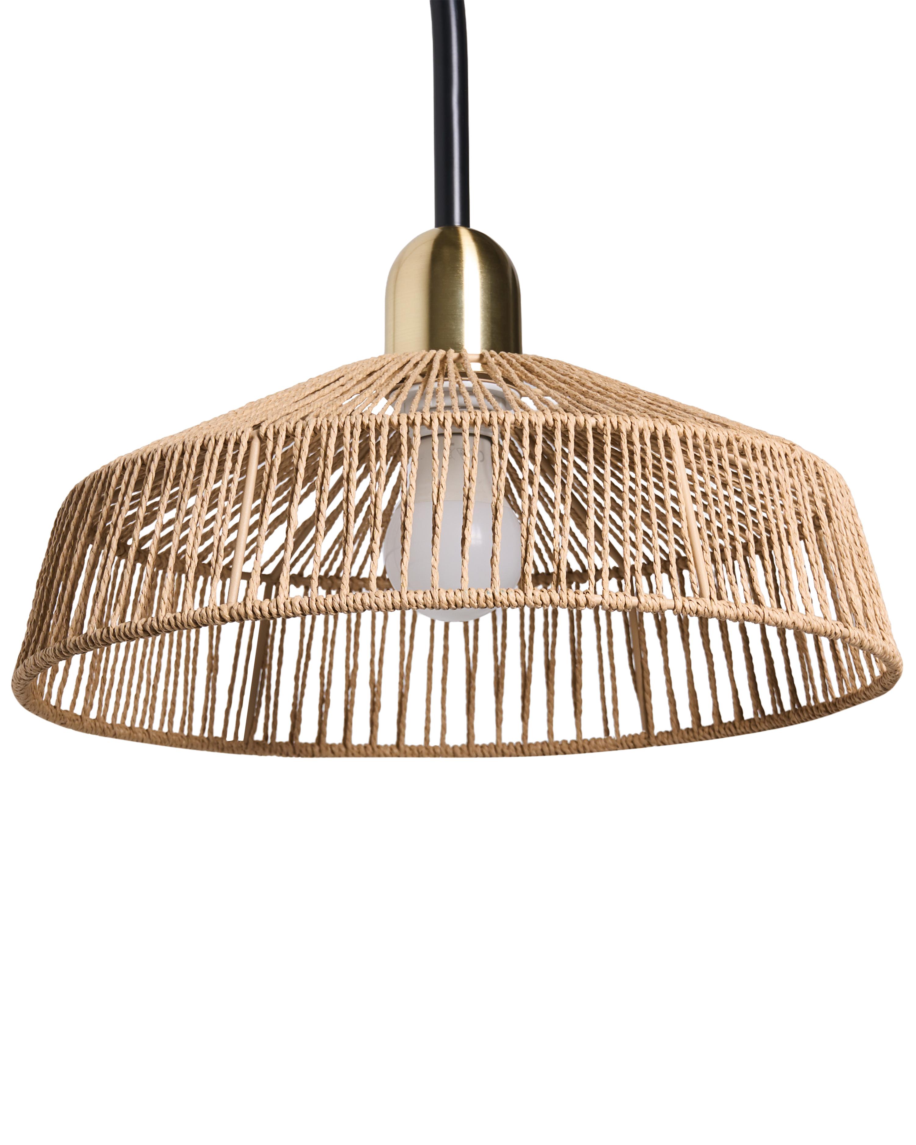 Wandlamp NOSARA Papierkoord Natuurlijk
