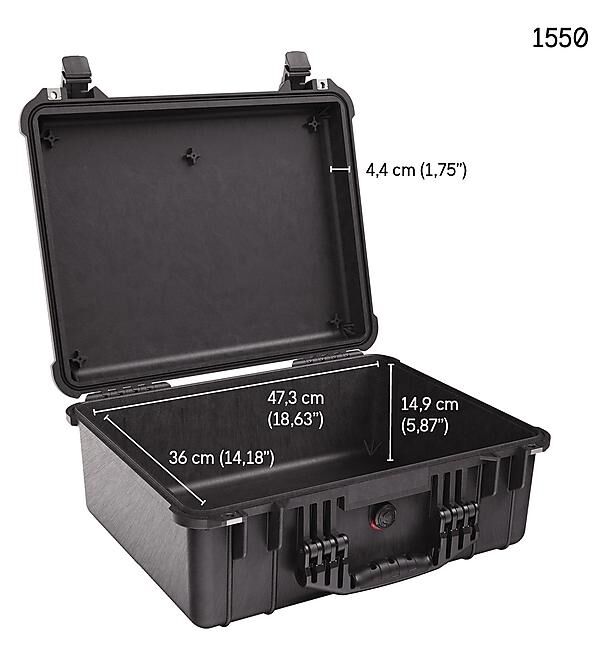 PELI™ - 1550 VALISE AVEC MOUSSE