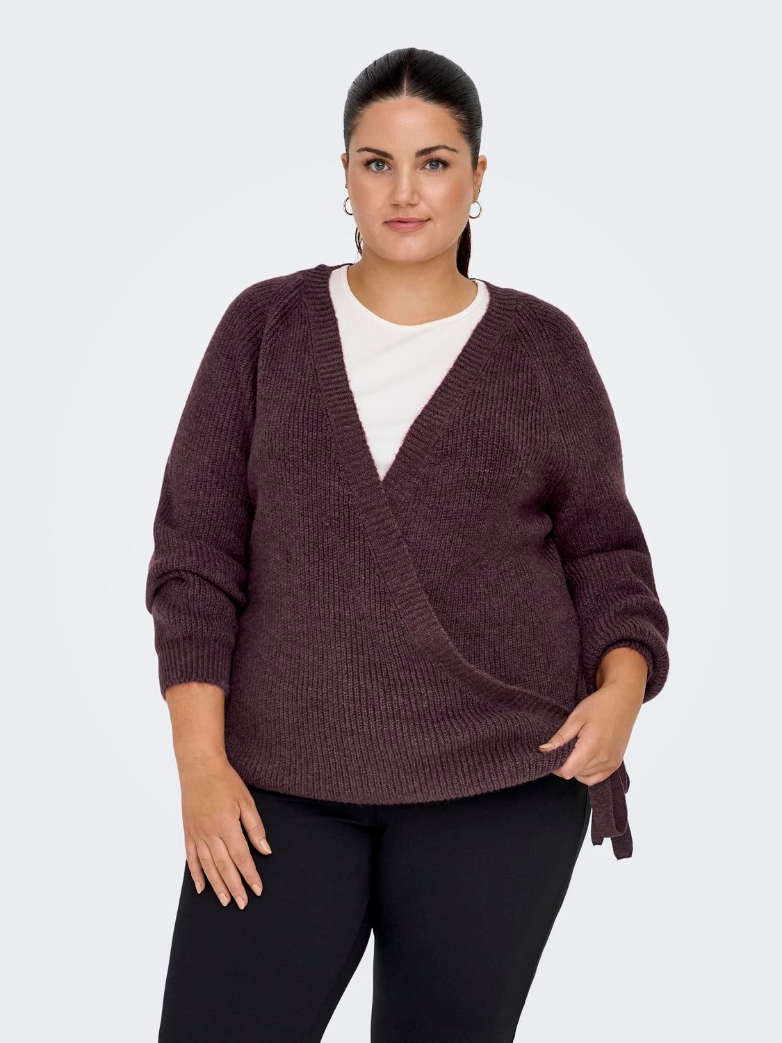 CARJADEI Strickjacke Rose Brown