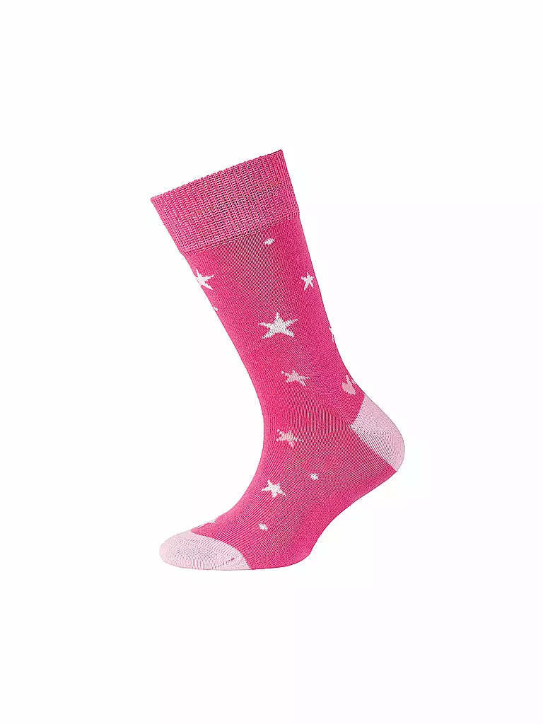 CAMANO Mädchen Socken 2er Pkg. Shocking Pink pink