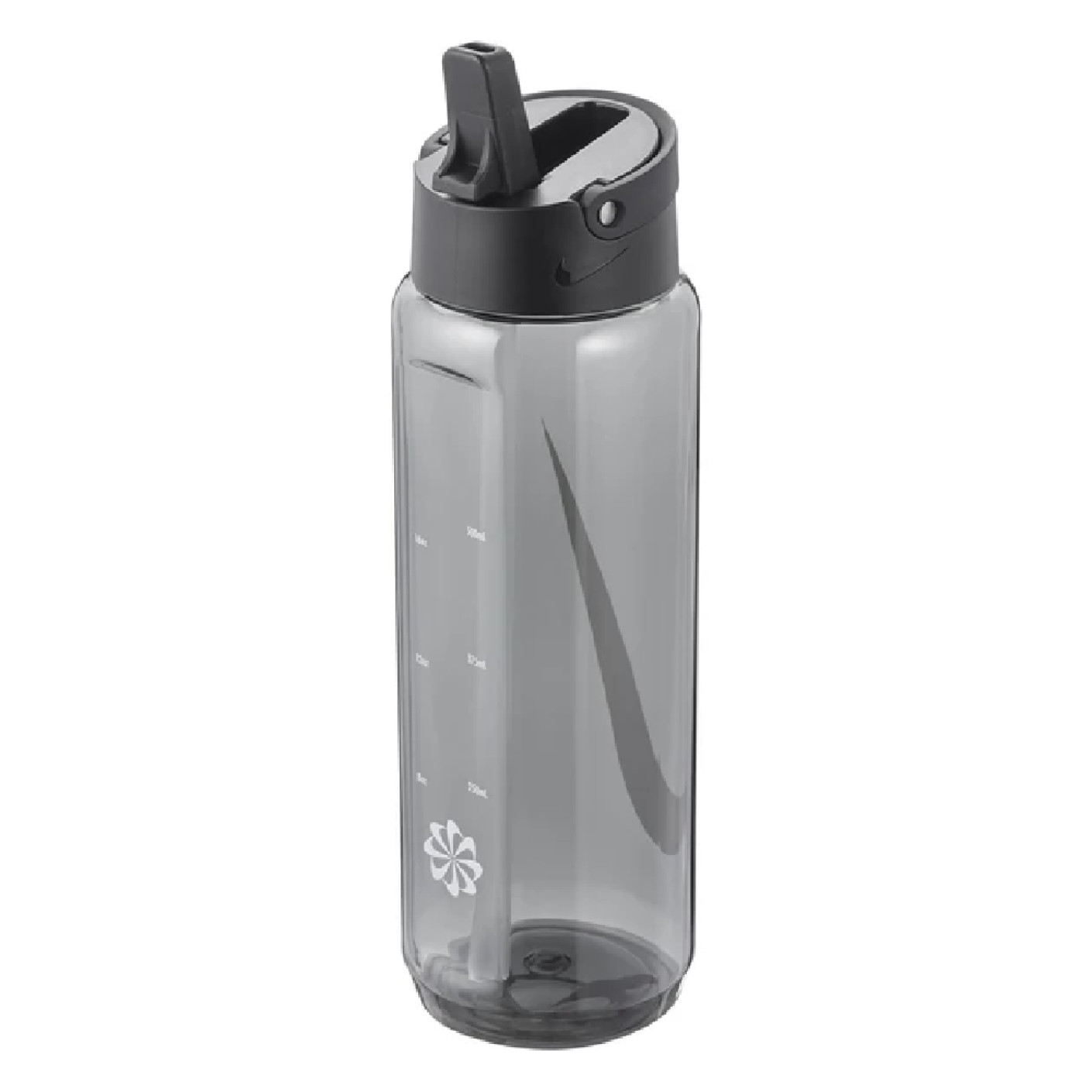 Nike Recharge Bidon Met Rietje 700ML Grijs Zwart Wit