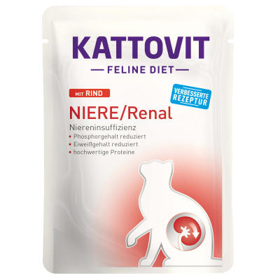 Kattovit Katzenfutter Niere/Renal Rind 85g
