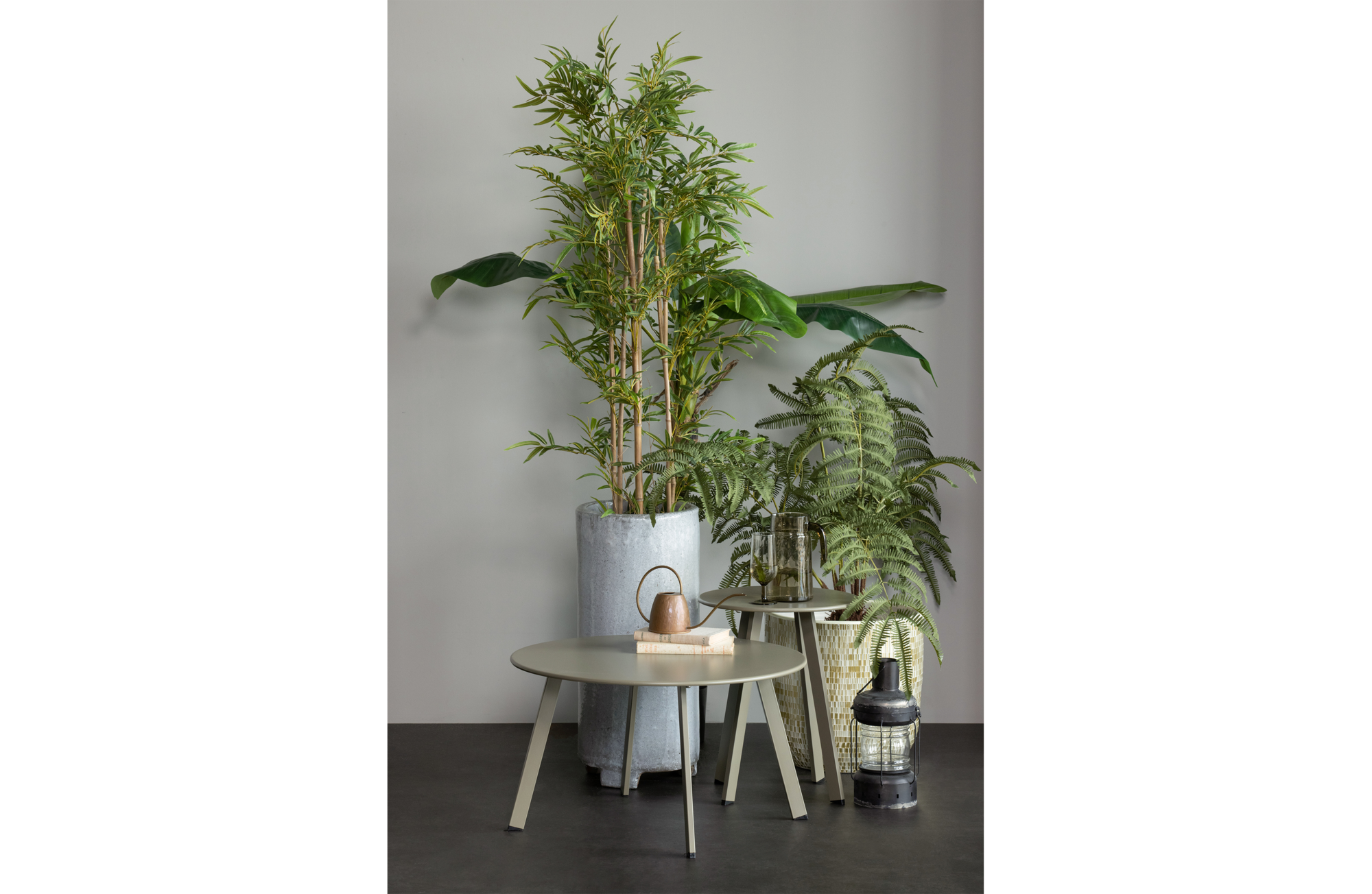 WOOOD bijzettafel Fer metaal Fer bijzettafel metaal zwart Ø40cm