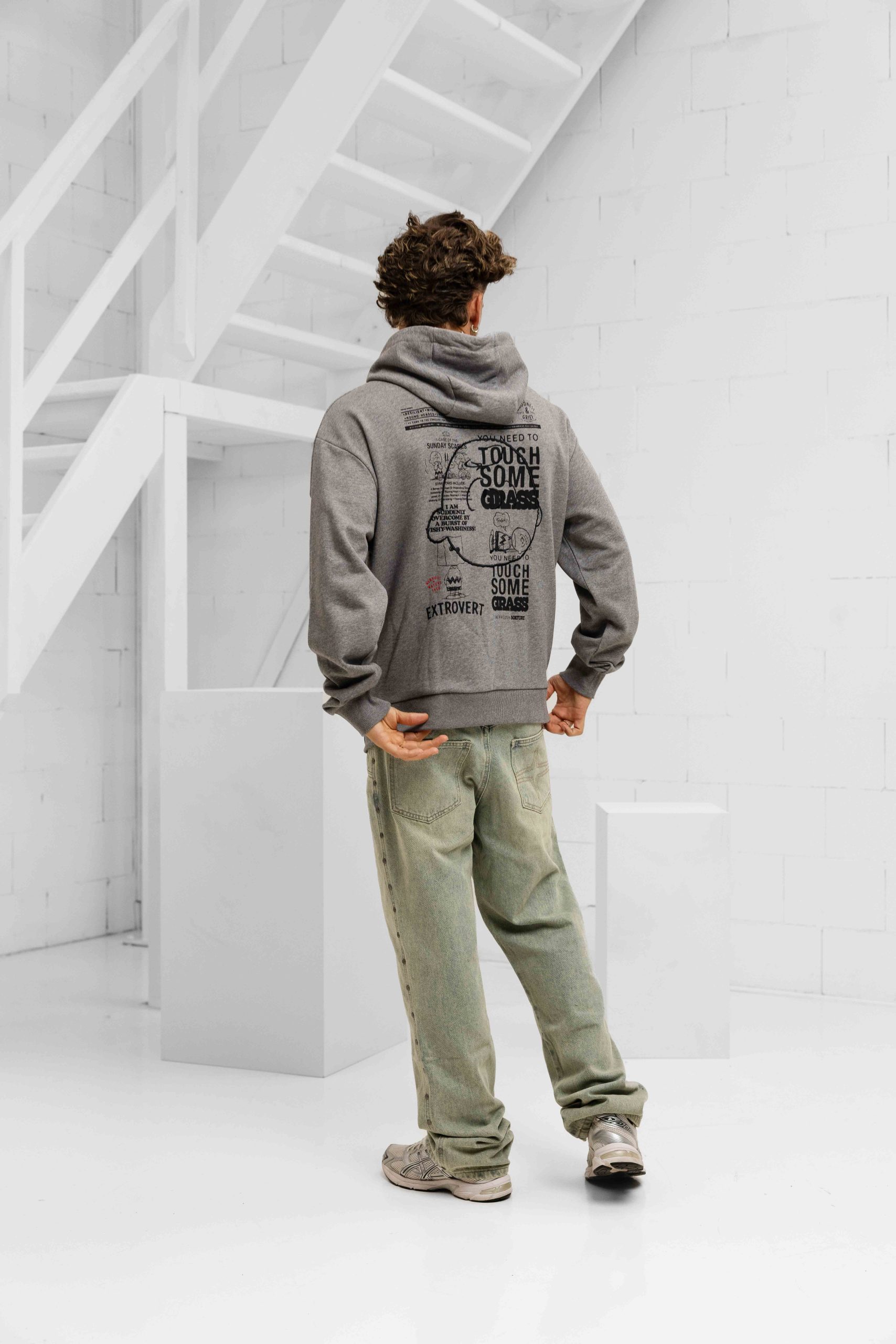 Iceberg 5C Felpa E064 Hoodie Heren Grijs