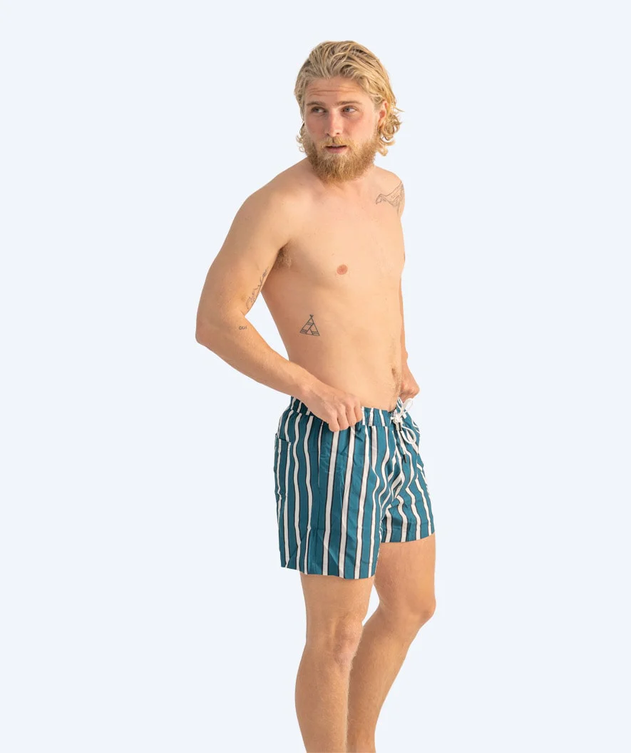 Watery badeshorts til mænd - Kelvin Eco - Grøn/hvid