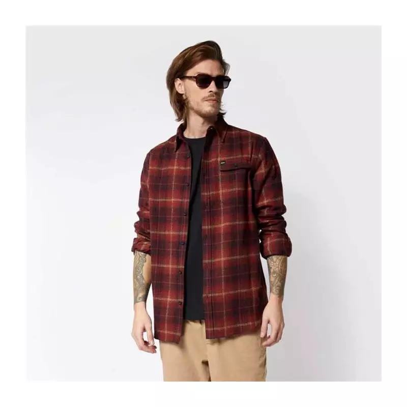 Chemise MYSTIC The Check Shirt Red