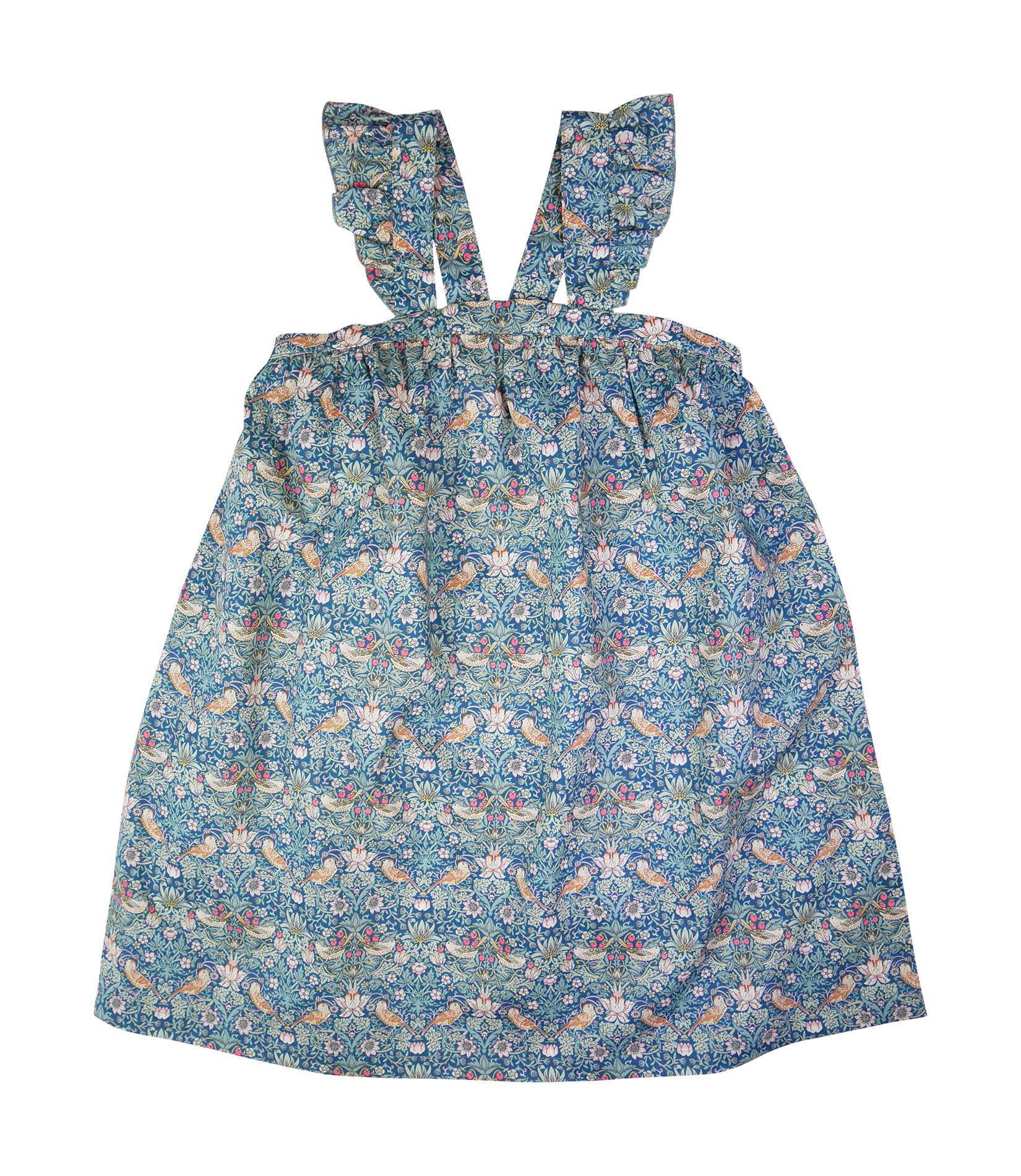 Robe imprimée en coton bio | Bleu