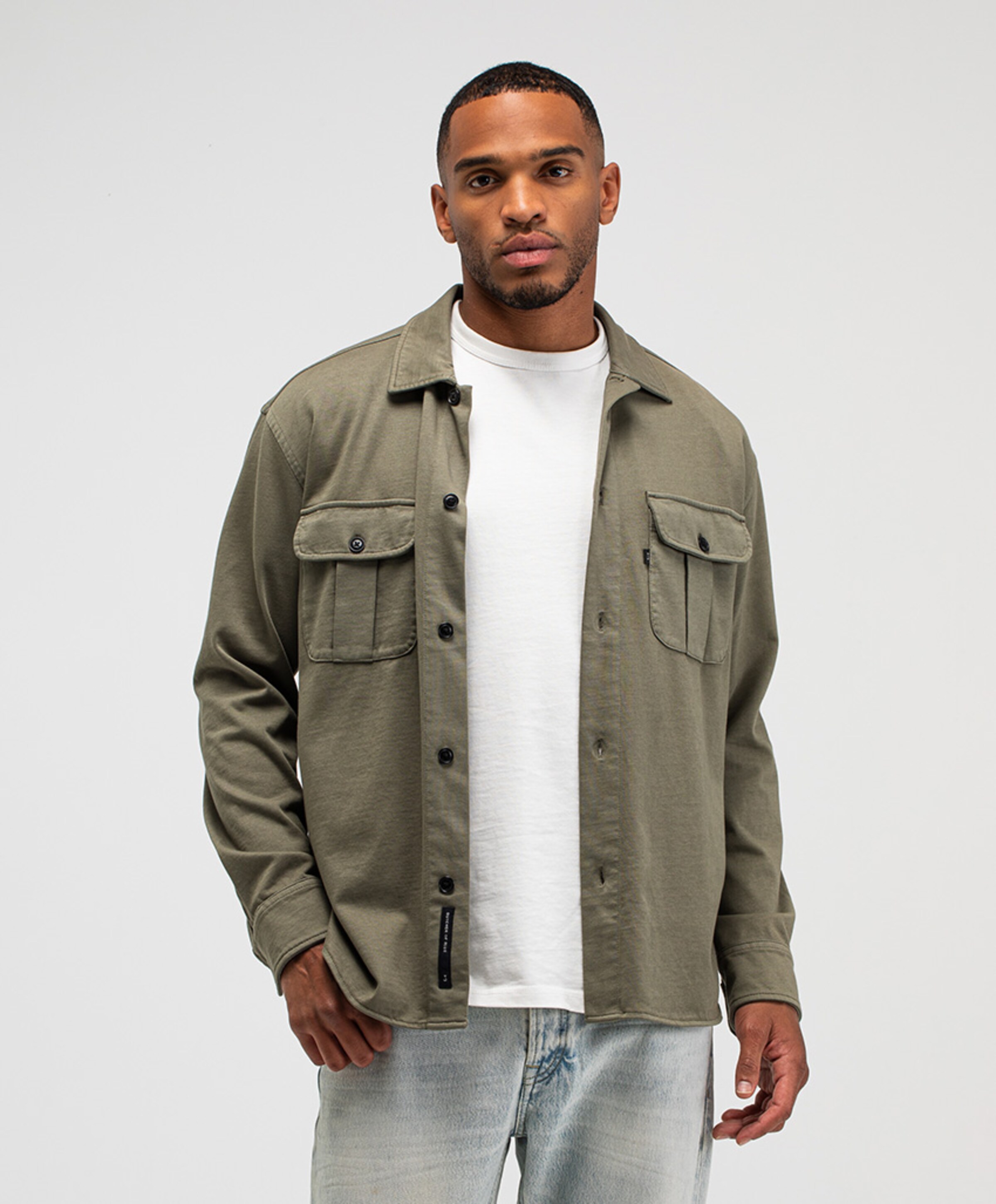 Butcher of Blue Heren overshirt groen