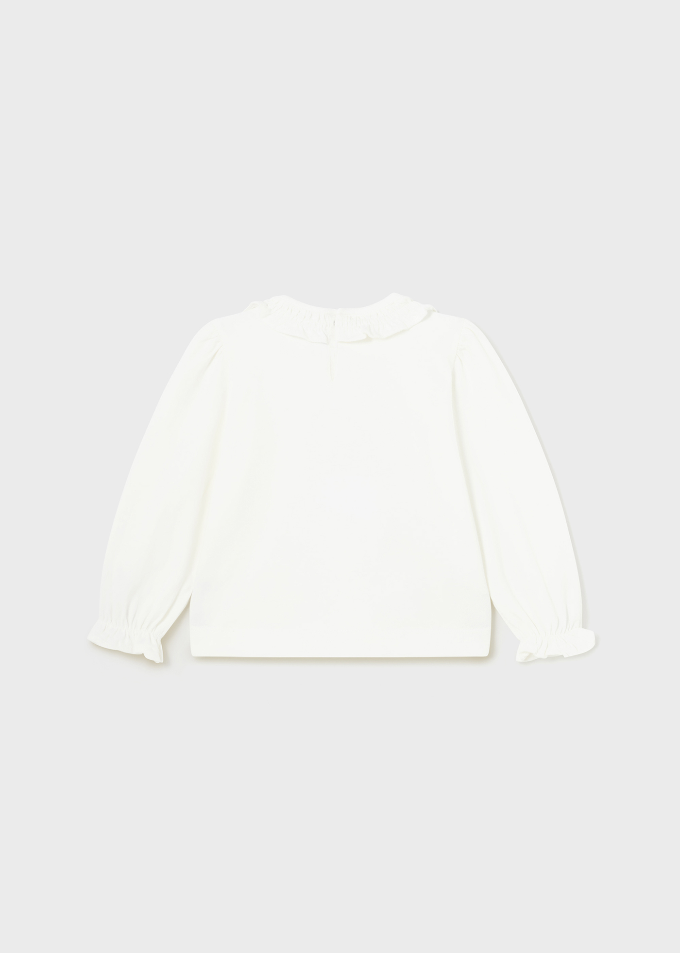 Camiseta infantil com babados Better Cotton